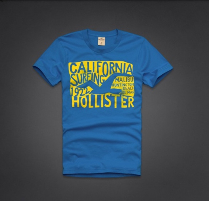 Hollister Hombres De Cuello Redondo Corto Remera HCO4056
